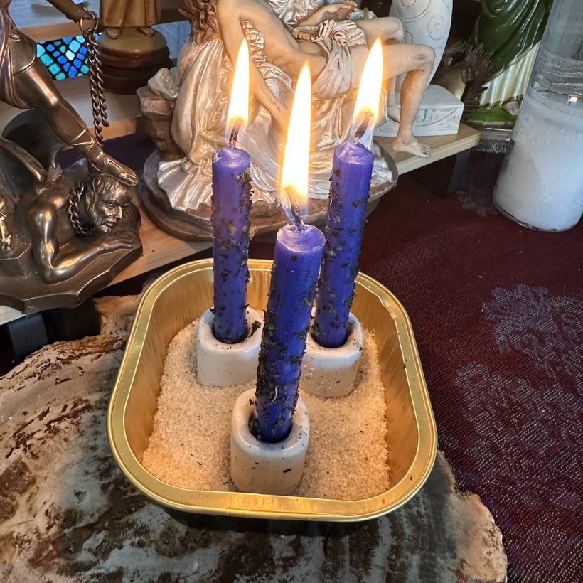 Tongue Tied Triple Action Candle Spell